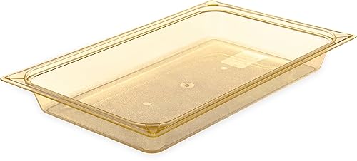 Carlisle FoodService Products 10400B13 bandeja para alimentos de tamaño completo de alto calor, 7.6 cuartos de galón de capacidad, 20.0 in x 12.8 in