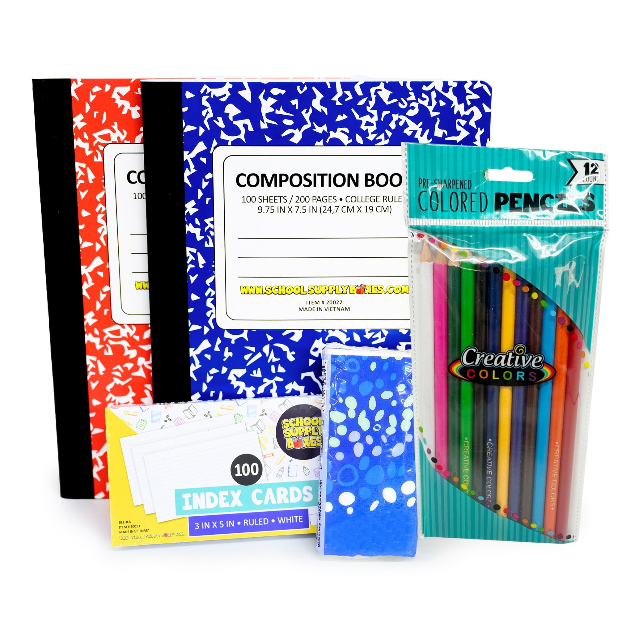 Schulbedarfs-Set für Schulanfang, Schulbedarf, 51 Teile