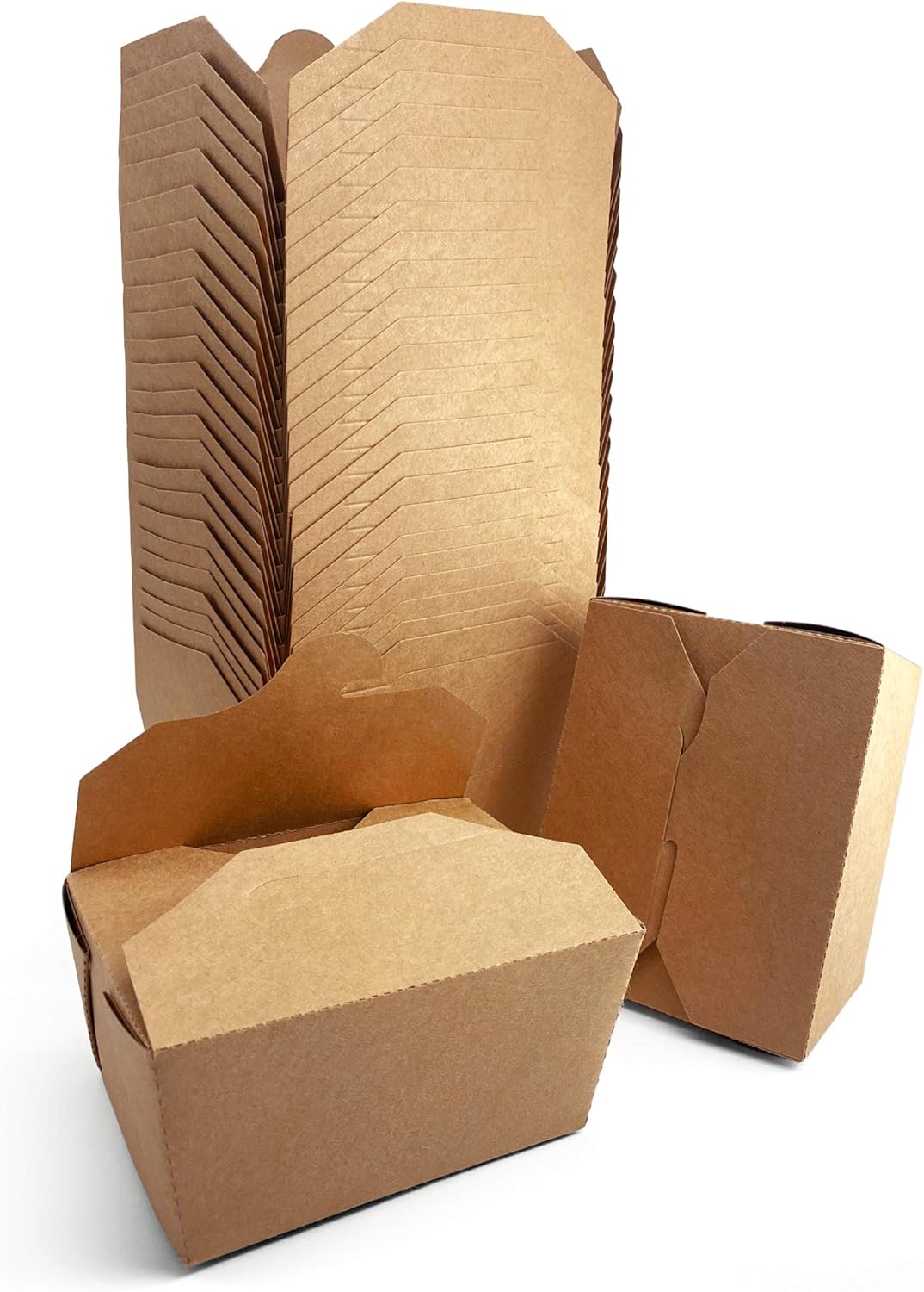 [27 oz, 36-Count, Kraft Brown] Papernain Take Out Food Containers, Disposable Paper Boxes : Industrial & Scientific