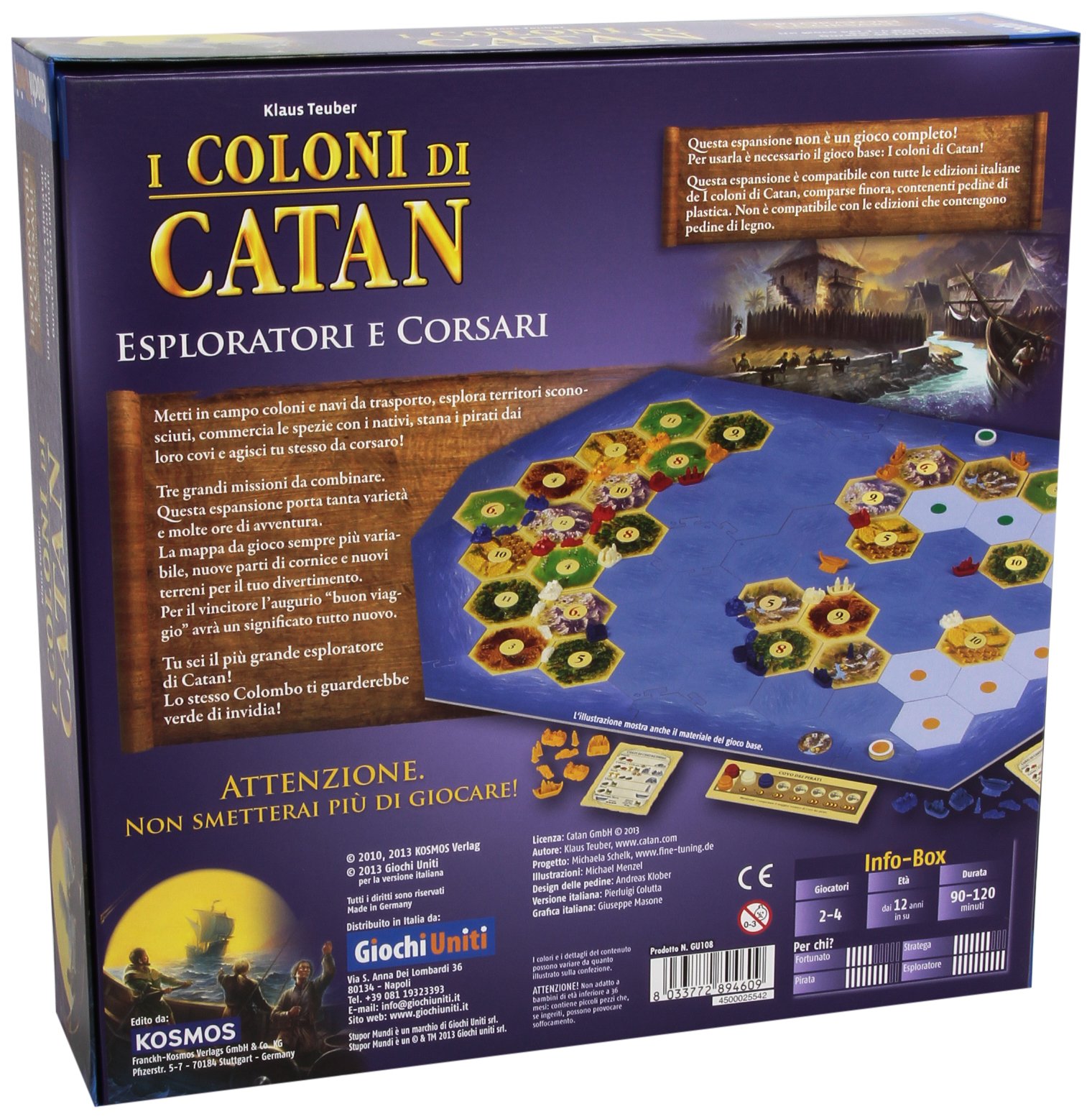 Giochi Uniti - I Coloni di Catan, Esploratori e Corsari [Espansione per I Coloni di Catan]