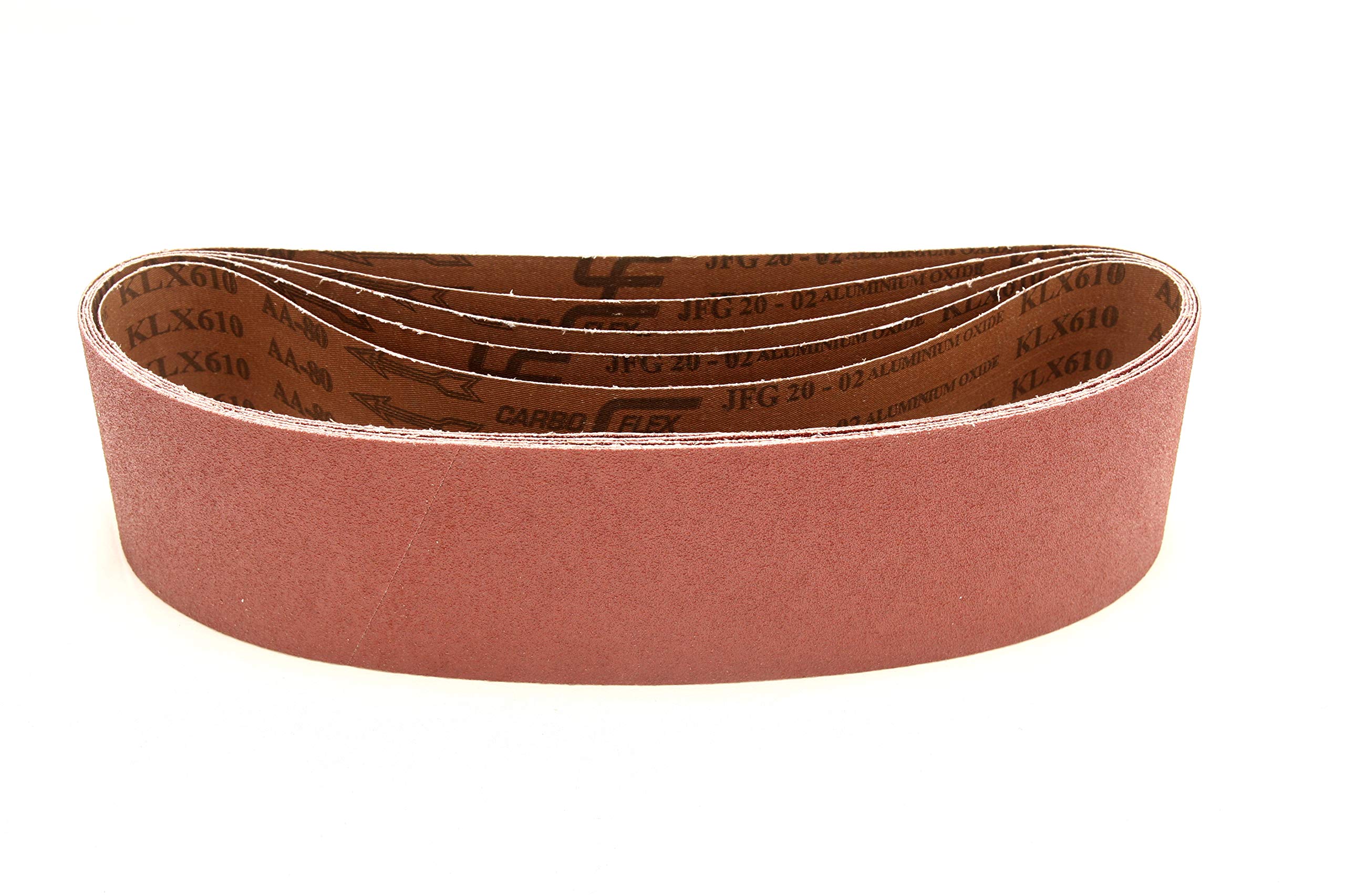 Sanding Belts 100 x 915mm Durable Italian High Quality 4'' x 36'' Belt Sanders Grit 320 Pack of 10