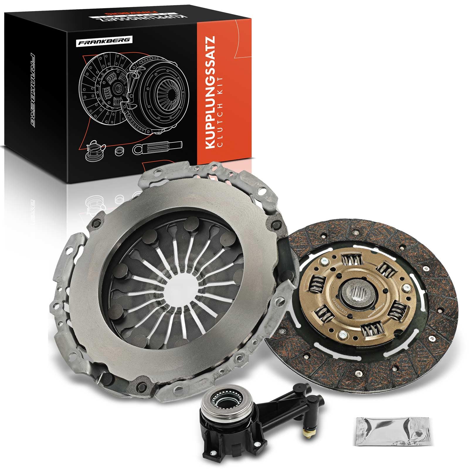 Frankberg Kit de embrague con cojinete de desembrague central 1327860 | Compatible con: Torneo Focus II DA DS FFS, Mondeo IV BA7, Focus II Saloon DB DH FCH, Focus II DA DP HCP, S40 II 544
