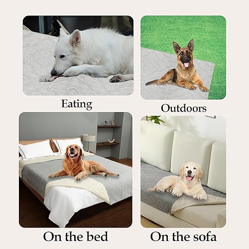 Miniatura 7 de Funda impermeable para sofá para perro, antideslizante, manta para cama de mascotas, protector de colchón acolchado, protector de sofá cama, color