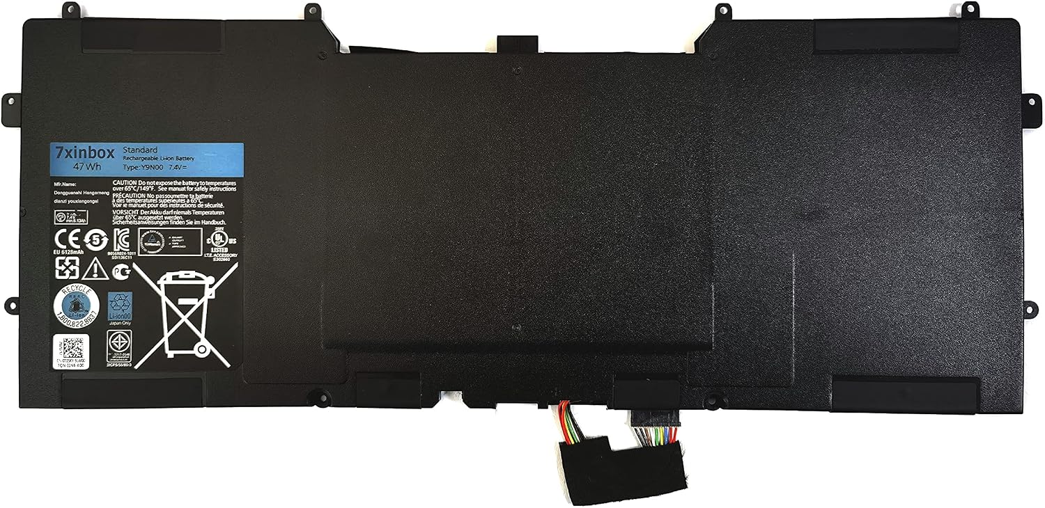 7.4V 47WH Y9N00 Replacement Laptop Battery Compatible with Dell XPS 12 13 Series XPS 13-L321X 13-L322X L321X L322X
