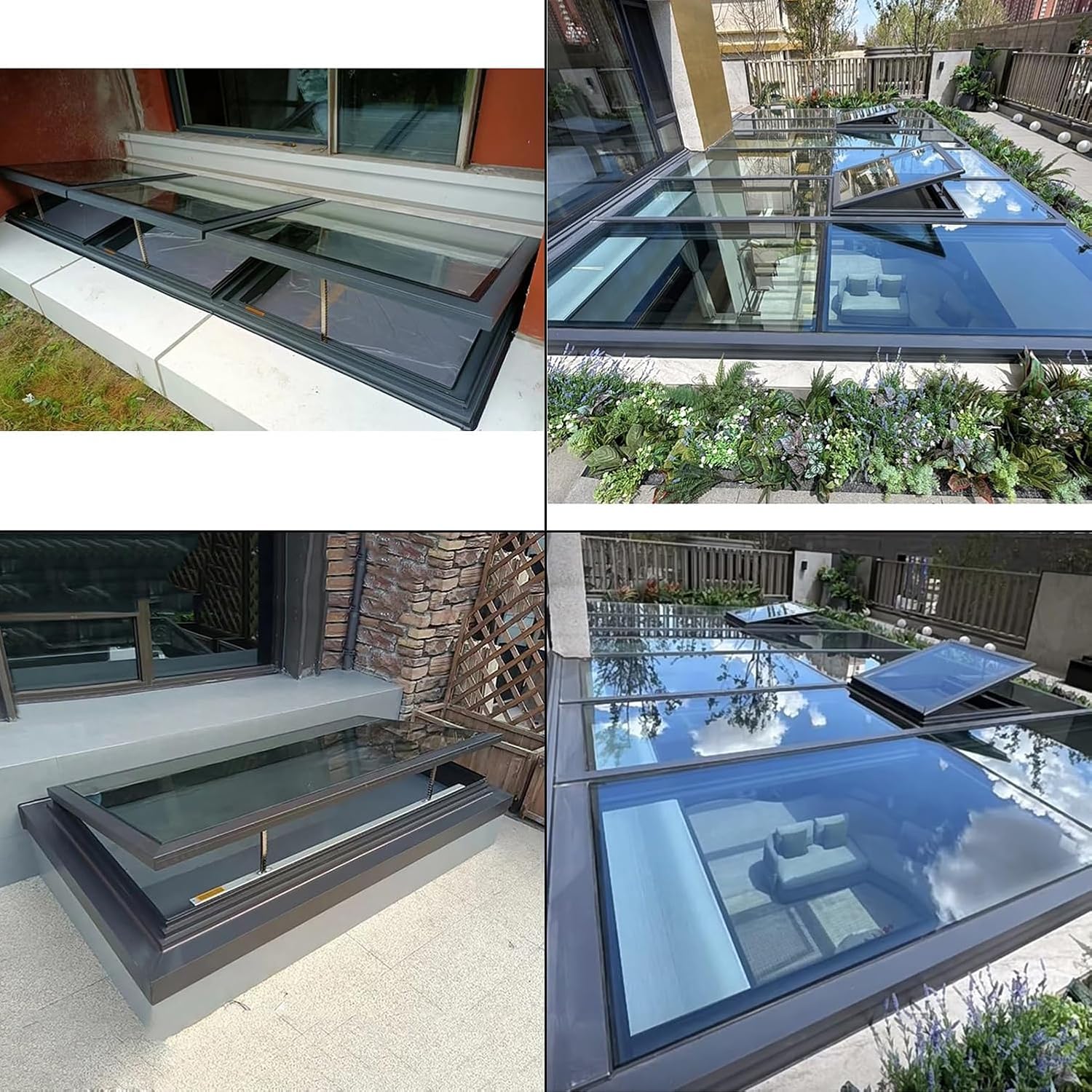 Remote Control Electric Roof Window, Soundproof Skylight Vent for Casement & Roof Vents, A01, 78x98cm/31x39in - Easy Installation & Modern Design