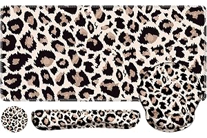 iLeadon 4-in-1 Leopard Print Desk Accessories Set
