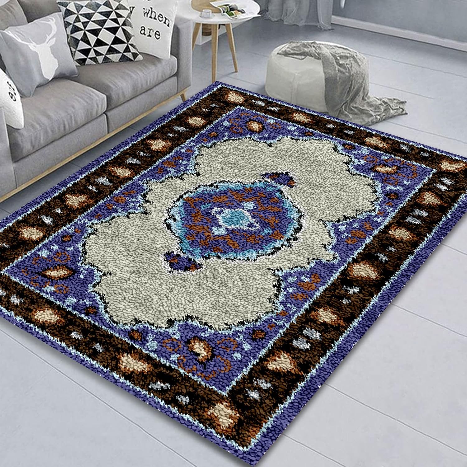 ZIVER Latch Hook Rug Kits For Adults Kids Beginners,Rug Making Kit For