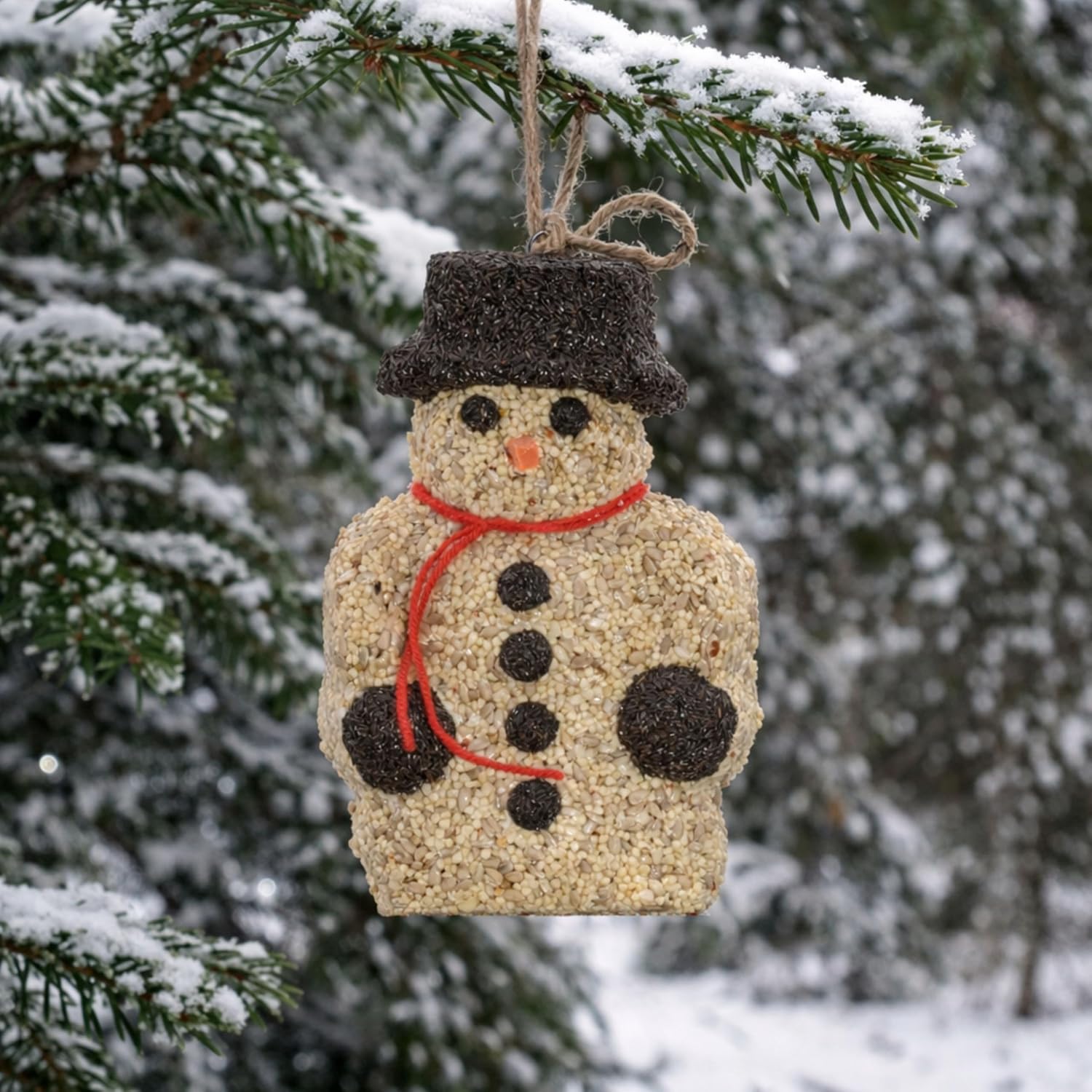Pine Tree Farms SNO E. Mann Bird Seed Ornament for Wild Birds, Makes a Great Gift for Bird Lovers!