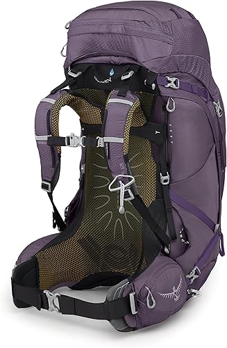 Miniatura 3 de Osprey Aura AG 65L Mochila de mochilero para mujer, morado encantamiento, talla ML