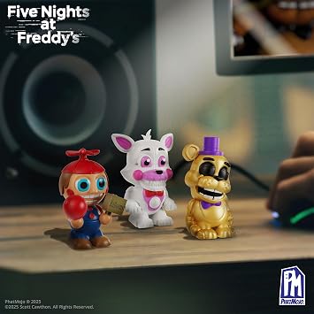 Five Nights At Freddys (FNAF) - Ultimate Grab N Go Bundle - Series 2 -Collectible Microfigures - Figure and Card Stand - Collectible Trading Cards - Sticker Sheet - Mini Toy Collector Set