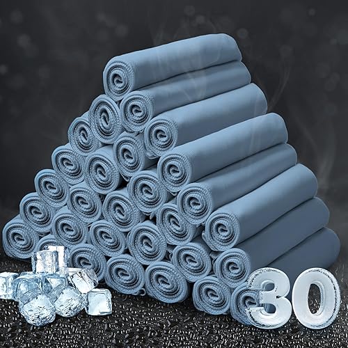 Honoson Toalla de enfriamiento a granel transpirable toalla fría para entrenamiento frío para cuello cara toalla de microfibra para gimnasio,