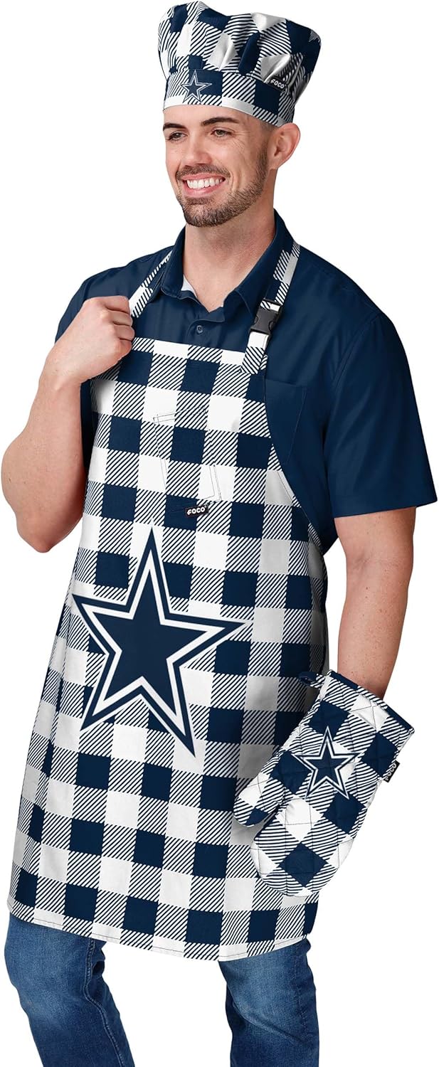 FOCO NFL unisex-adult Nfl Team Logo Grilling Cooking Chef Gear - Apron