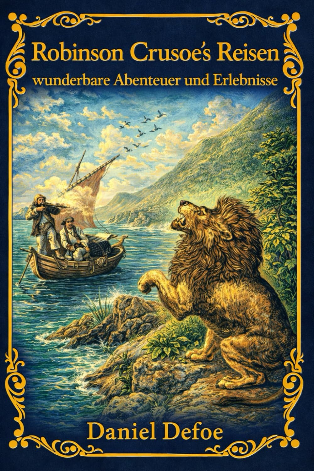 Robinson Crusoe's Reisen, wunderbare Abenteuer und Erlebnisse: Eine klassische Abenteuergeschichte über Überleben, Entdeckung und menschliche Widerstandskraft auf einer einsamen Insel
