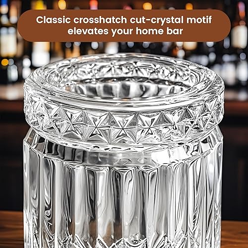 Miniatura 3 de Juego de vasos de whisky de 4,12 onzas, vidrio de bourbon, sin plomo, juego de vasos de cristal anticuado, adecuado para whisky escocés, cócteles,