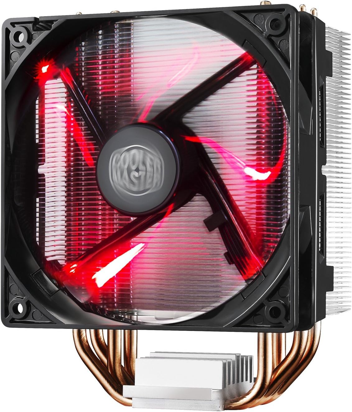 Cooler Master RR-212L-16PR-R1 Hyper 212 LED CPU Cooler with PWM Fan, Four Direct Contact Heat Pipes, Unique Blade Design and Red LEDs