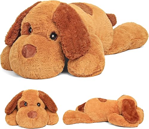 Miniatura 7 de Animales de peluche con peso de 27 pulgadas, lindo panda con peso, almohada gigante de felpa con peso de 5 libras para niños y adultos