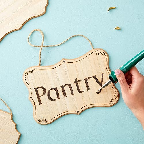 Miniatura 3 de Juvale Letreros de madera en blanco  9 x 6 pulgadas, 14 pulgadas de grosor MDF marrón, paquete de 6 con cuerda de yute  bricolaje y decoración del