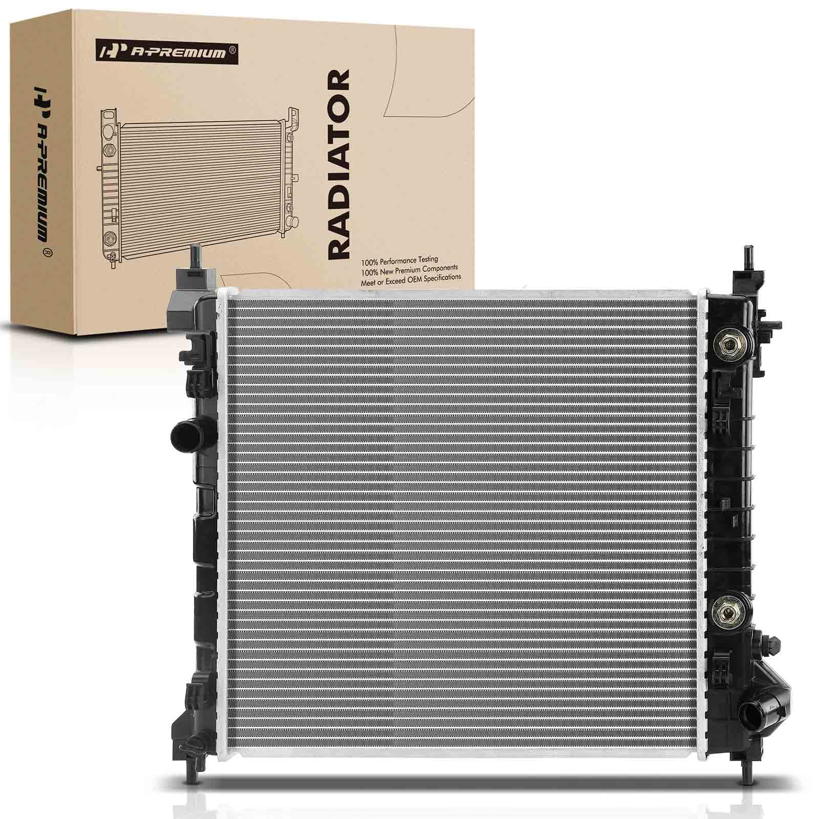 Photo 1 of A-Premium Engine Coolant Radiator Assembly with Transmission Oil Cooler Compatible with Chevrolet Spark 2013-2015 1.2L, Spark EV 2014, Automatic Transmission