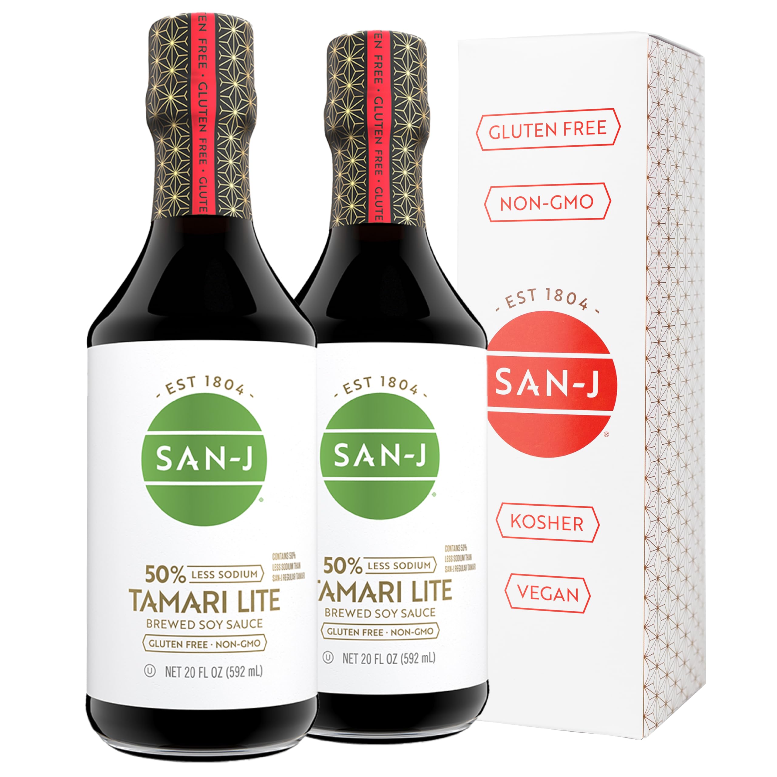 Amazon.com : San-J Tamari Lite Soy Sauce, 50% Less Sodium, Gluten