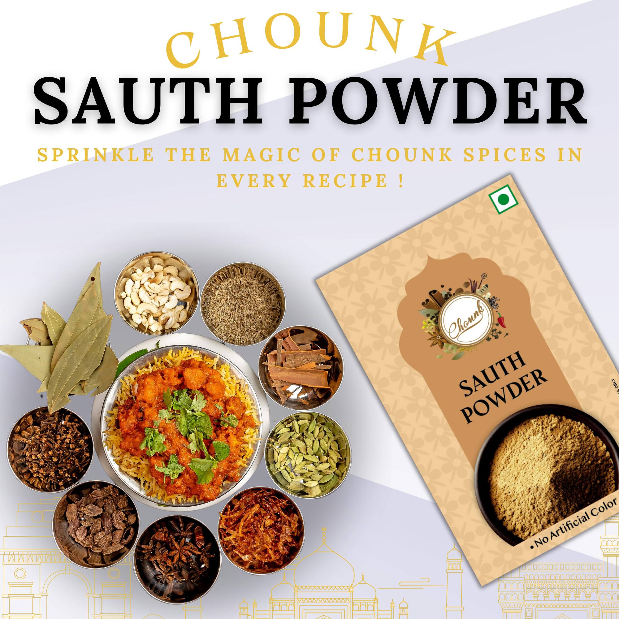 Chounk Dry Ginger Powder | Organic Sukku Powders | Adrak Powder with No Preservatives & No Additives | Ginger Powders Dry Pure & Natural Ingredients | Sonth Powder 200g (Pack of 2) - Image 5 thumbnail