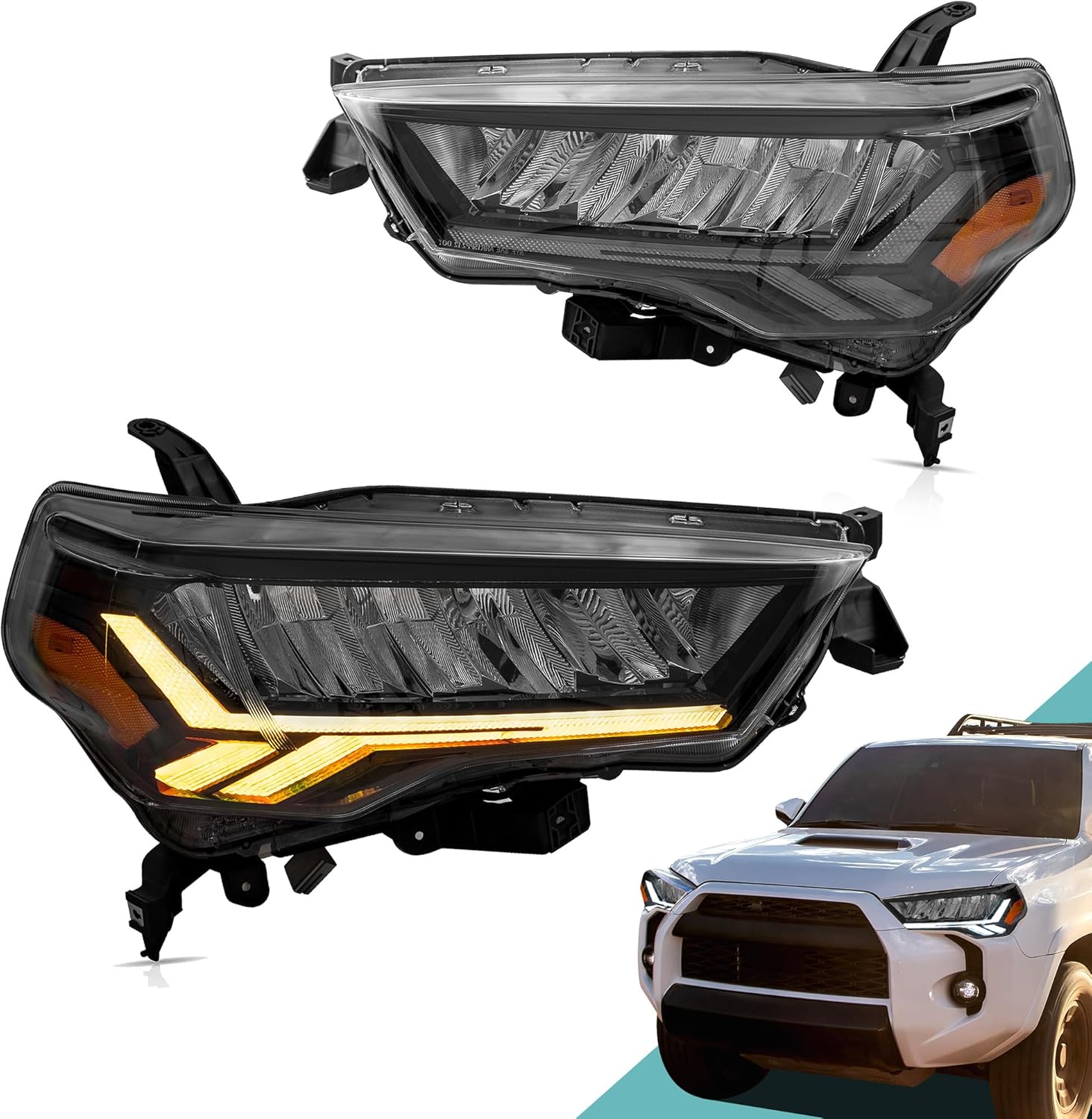 Amazon.com: MIDOU AUTO LED Headlights Compatible with 2014-2023 Toyota ...