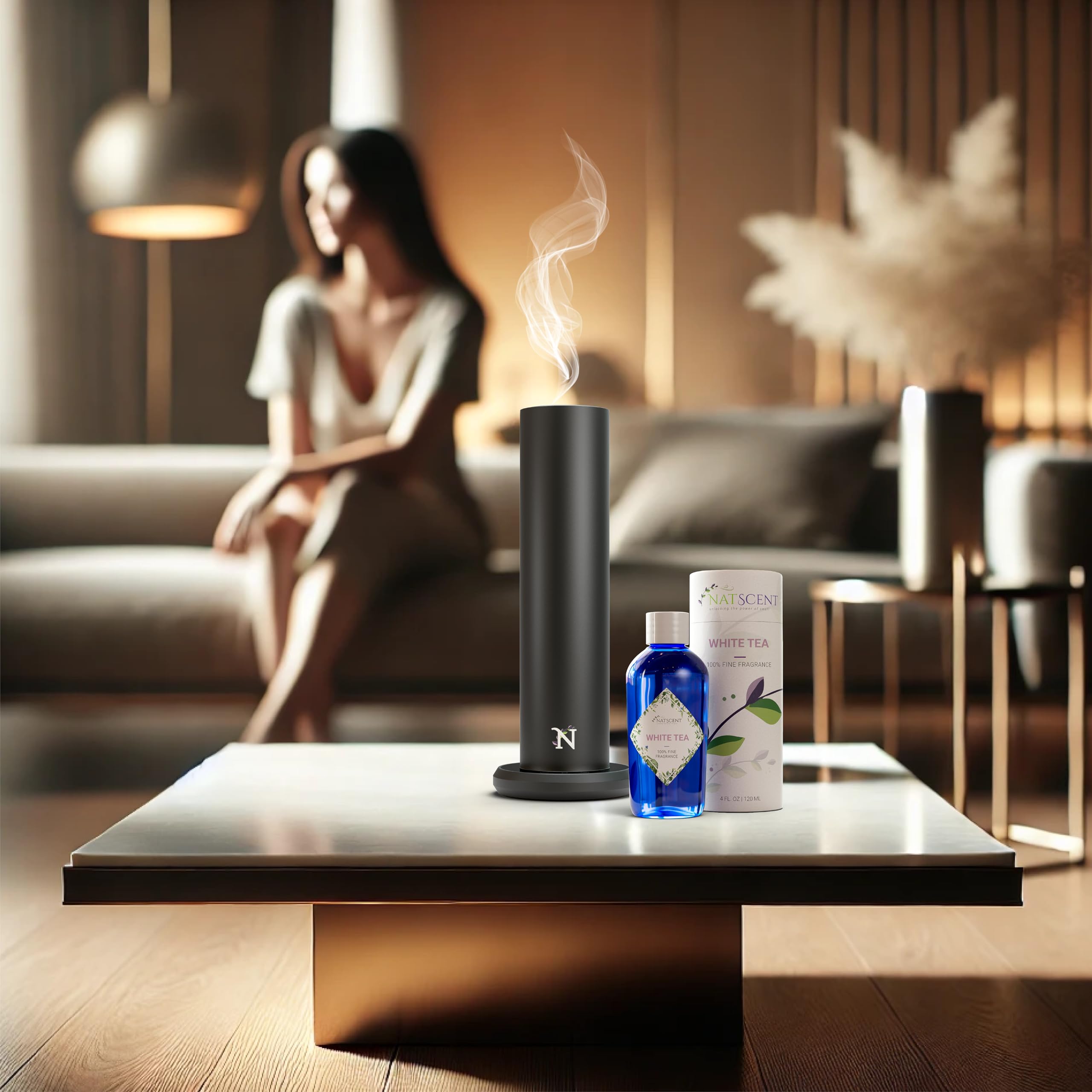 Diffusore di oli essenziali aggiornato con campione di fragranza incluso, diffusori per la casa con app e controllo manuale, diffusore di olio per aria fredda grande stanza 1000 sq. ft.,