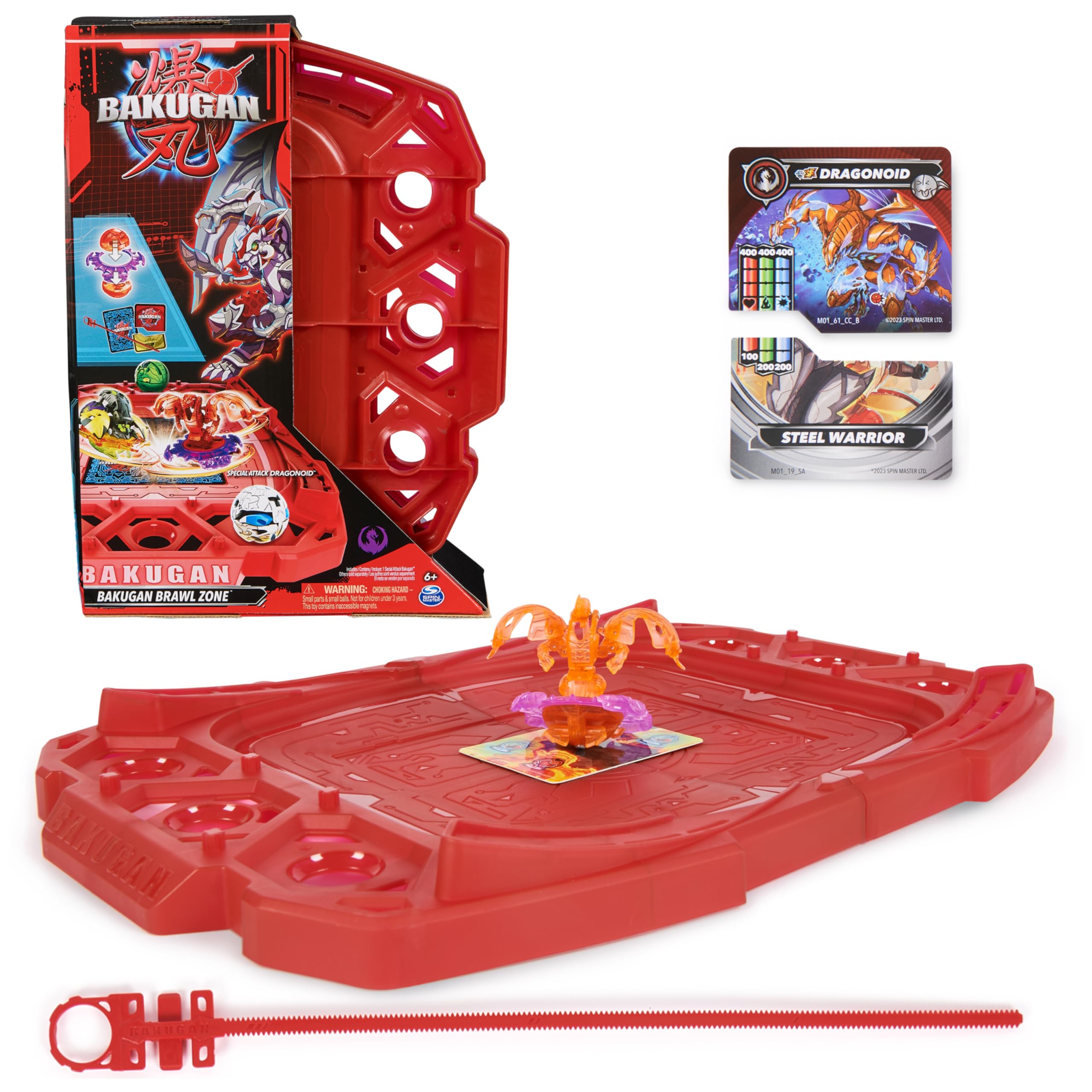 【すぐ遊べる】BAKUGAN プレイセット バッグ付き Bakugan Brawl Zone Compact Playset with Special Attack Dragonoid