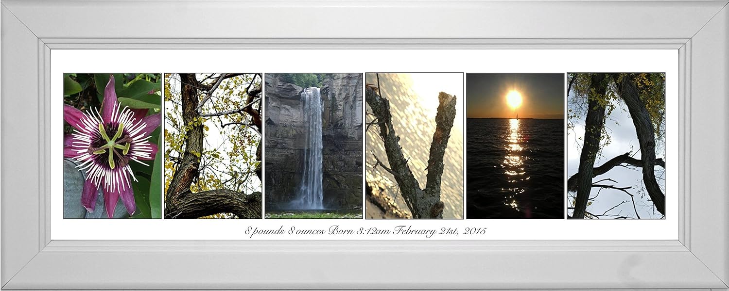 Personalized Children?s Gifts - Name Sign for Girls or Boys 8 by 20 inch Framed Name Created with Beach, Nautical Related Alphabet Photographs - Exclusively By Creative Letter?