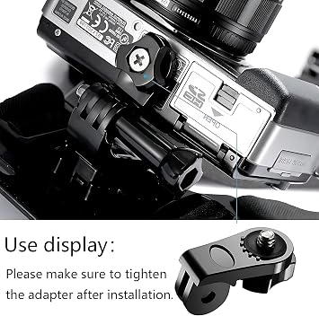 1/4 inç alüminyum tripod montaj adaptörü kamera tutucu DJI Osmo Action 4 5 Pro/Gopro Hero 13 12 11/ Insta360 X5/AKASO/Apexcam M80Air aksiyon kameraları ile uyumlu, aksiyon kamerası tutucu adaptör