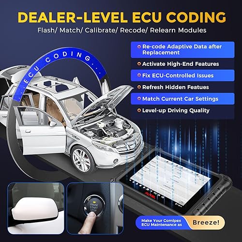 Miniatura 2 de Autel Escáner MaxiDAS DS900BT 2024 DS900-BT Pro ECU Herramienta bidireccional de codificación como MaxiSys MS906 PRO, servicio de 40+, 3000+ pruebas