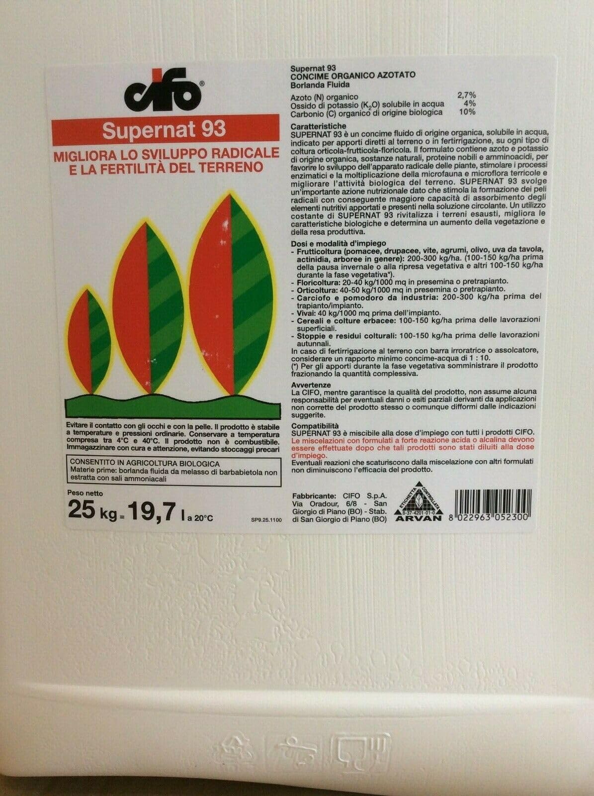 Supernat 93 - Cifo - Conf. 25kg = 19,7lt
