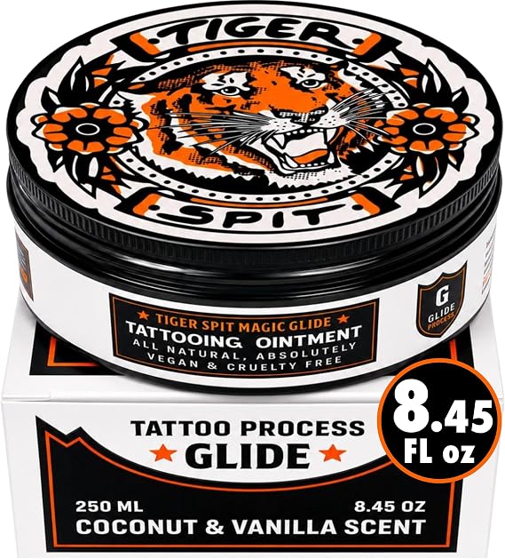 Tattoo Glide, Professional & Vegan Tattoo Balm for Cruelty-free Tattooing, 200ml
