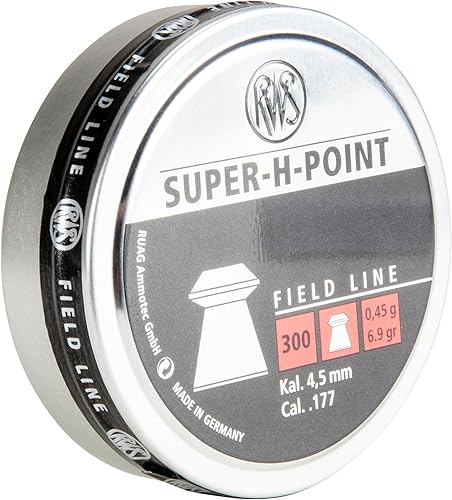 Miniatura 2 de Rheinisch-Westfalische 2317403 RWS Super-H-Point Pistola de aire munición .177 Línea de campo