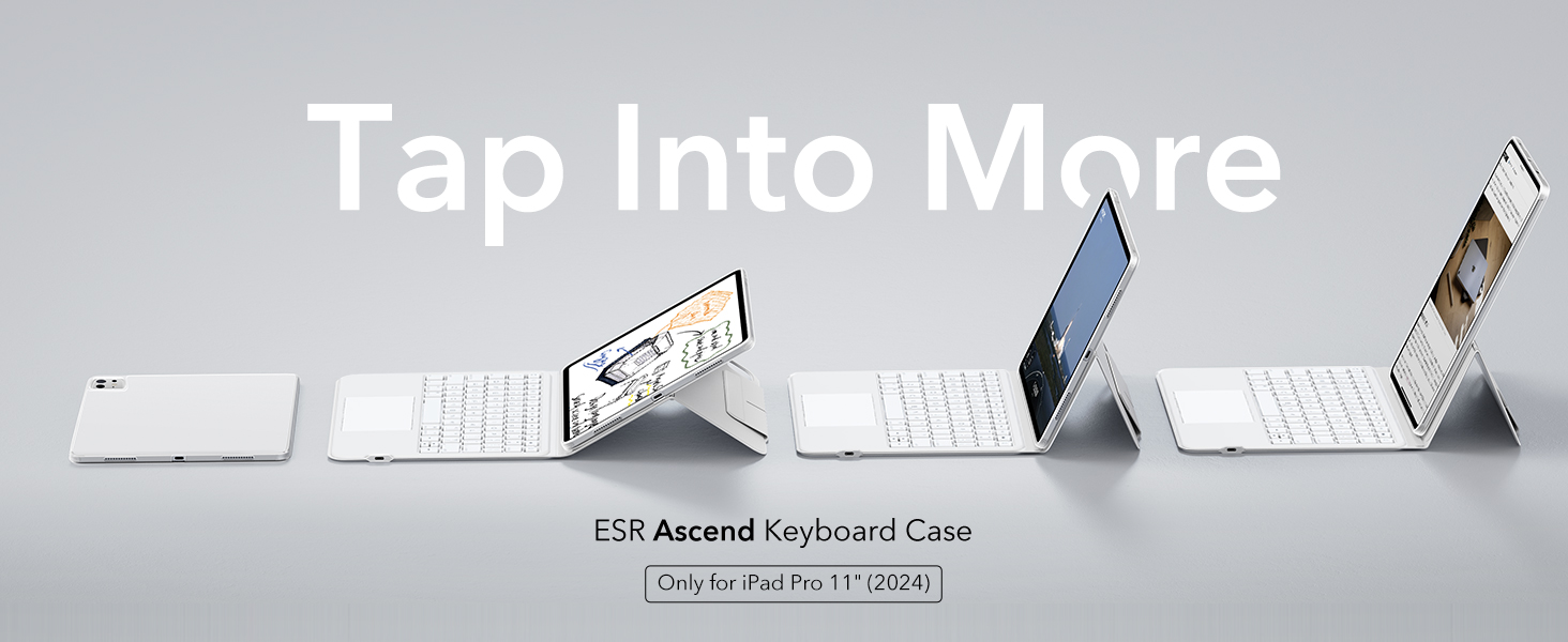 Amazon.com: ESR for iPad Pro 11 Inch Case with Keyboard M5/M4