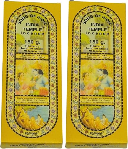 Miniatura 7 de Incienso del templo de la India - Canción de la India - Caja grande de 120 palos