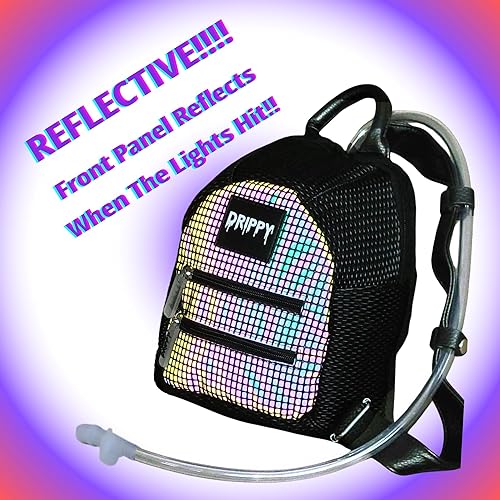 Miniatura 2 de Mini paquete de hidratación reflectante Rave  Mochila Hydropack para mujeres y hombres  Vejiga a prueba de fugas de 1.5 litros  Esenciales y