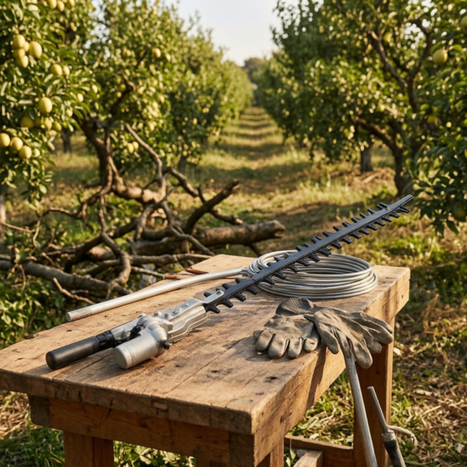 Sécateur Télescopique de Taille d'arbre Tête d'Élagage Haute Portée Outil de Taille Accessoire de Perche Jardinage Quarante Centimètres Boîtier, 28X9 Dents