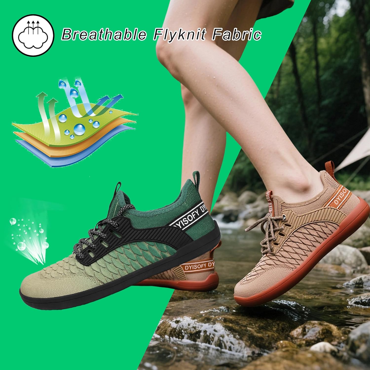 Mens Womens Barefoot Sneaker | Zero Drop Sole | Wide Toe Box Fashion Shoes - Image 4