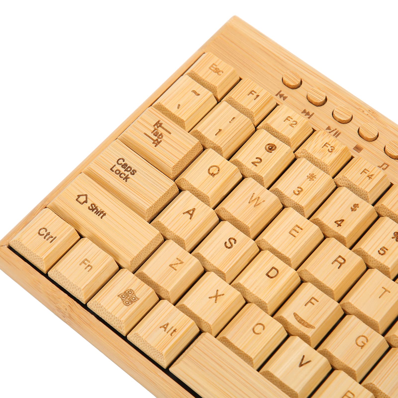 Bamboo Wood Wireless Mouse, Wtyczka i Gracz Komputerowy 2,4 GHz z Odbiornikiem USB dla XP, dla NT, dla Vista, dla dla dla dla OS X, dla, na (Myszka i