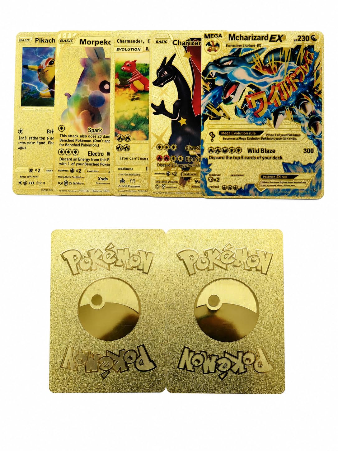 A Golden Pokeman Card, Collectible Gold Foil Trading Cards, Pikachu Theme :  Amazon.in: Toys & Games