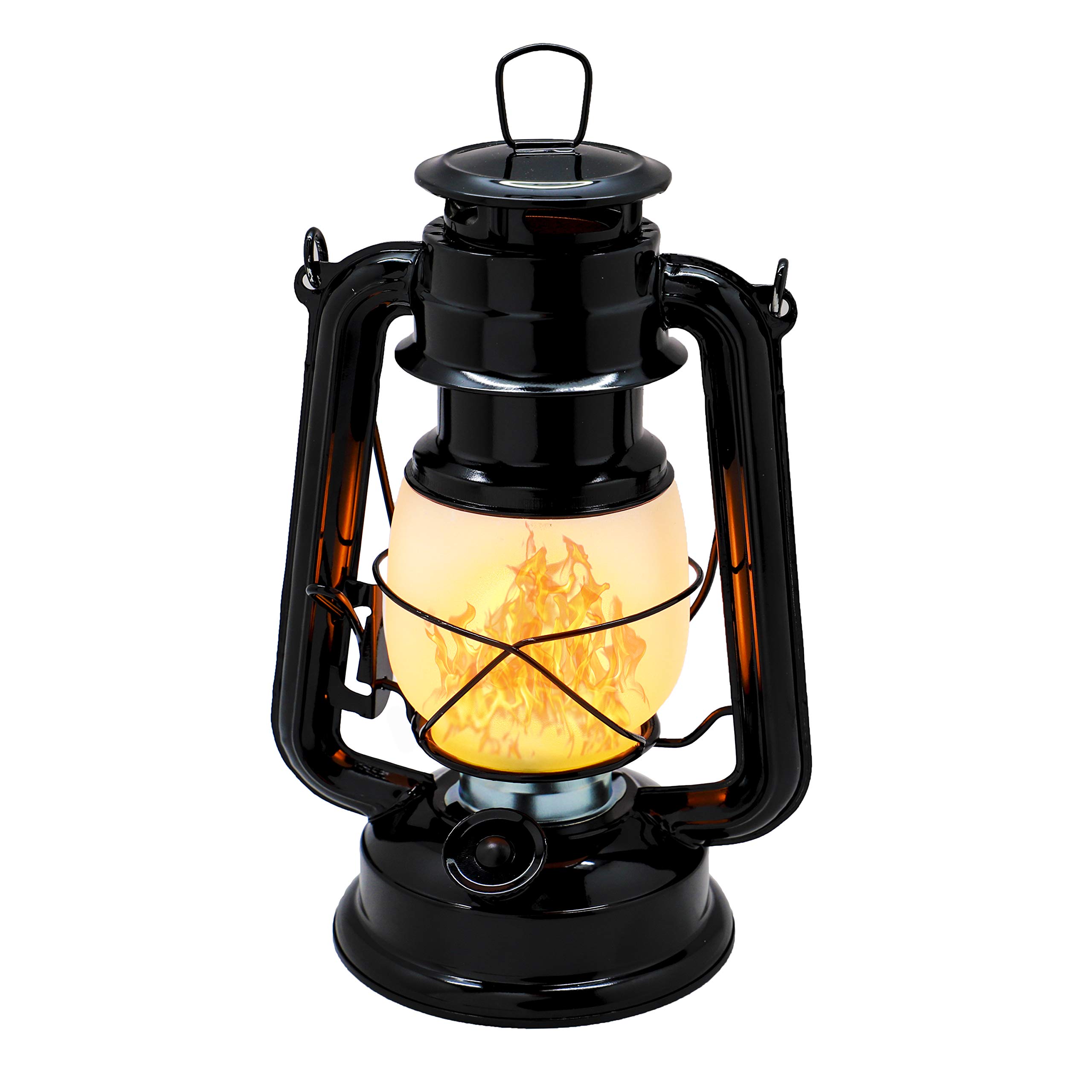 YAKii Flame Effect Vintage Style 17LED Metal Oil Lamp,Hurricane