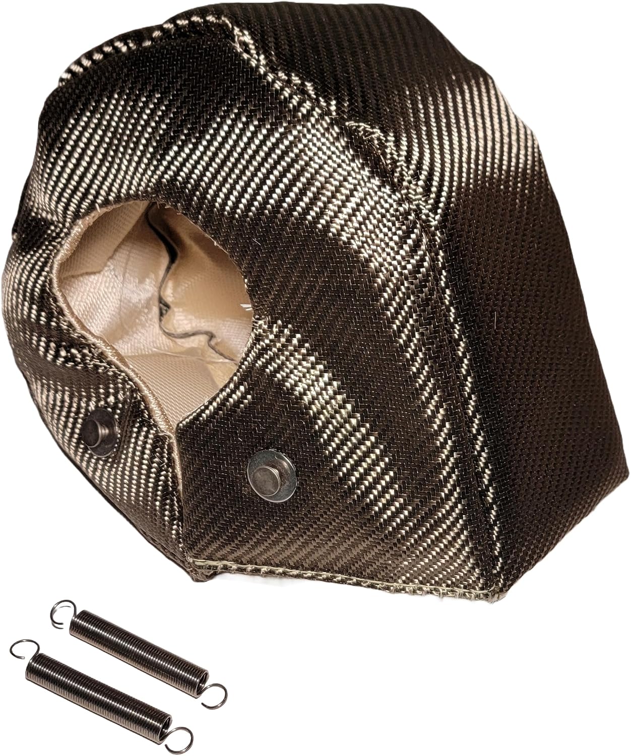 Titanium Turbo Blanket for T3 Cover for Turbocharger Heat Shield Cover with Fastener Springs