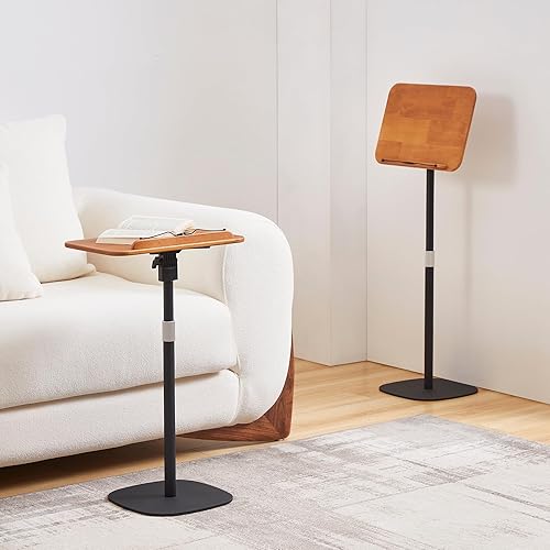 Miniatura 3 de COZYMATIC Phyllida - Mesa de TV para comer en el sofá y la cama, mesa auxiliar pequeña con mesa de madera, soporte para computadora portátil de