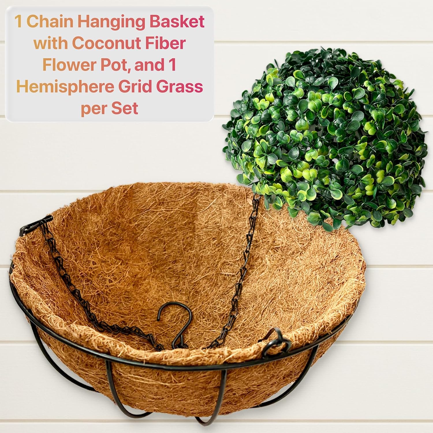 2 Set Outdoor Plants Artificial Flowers with 12" Hanging Basket, 24 Pcs Fade-Proof Vibrant Colors(Pink, Yellow, Purple, Red) Mums for Spring Summer Front Porch Patio Balcony Garden Home Decor - Image 5