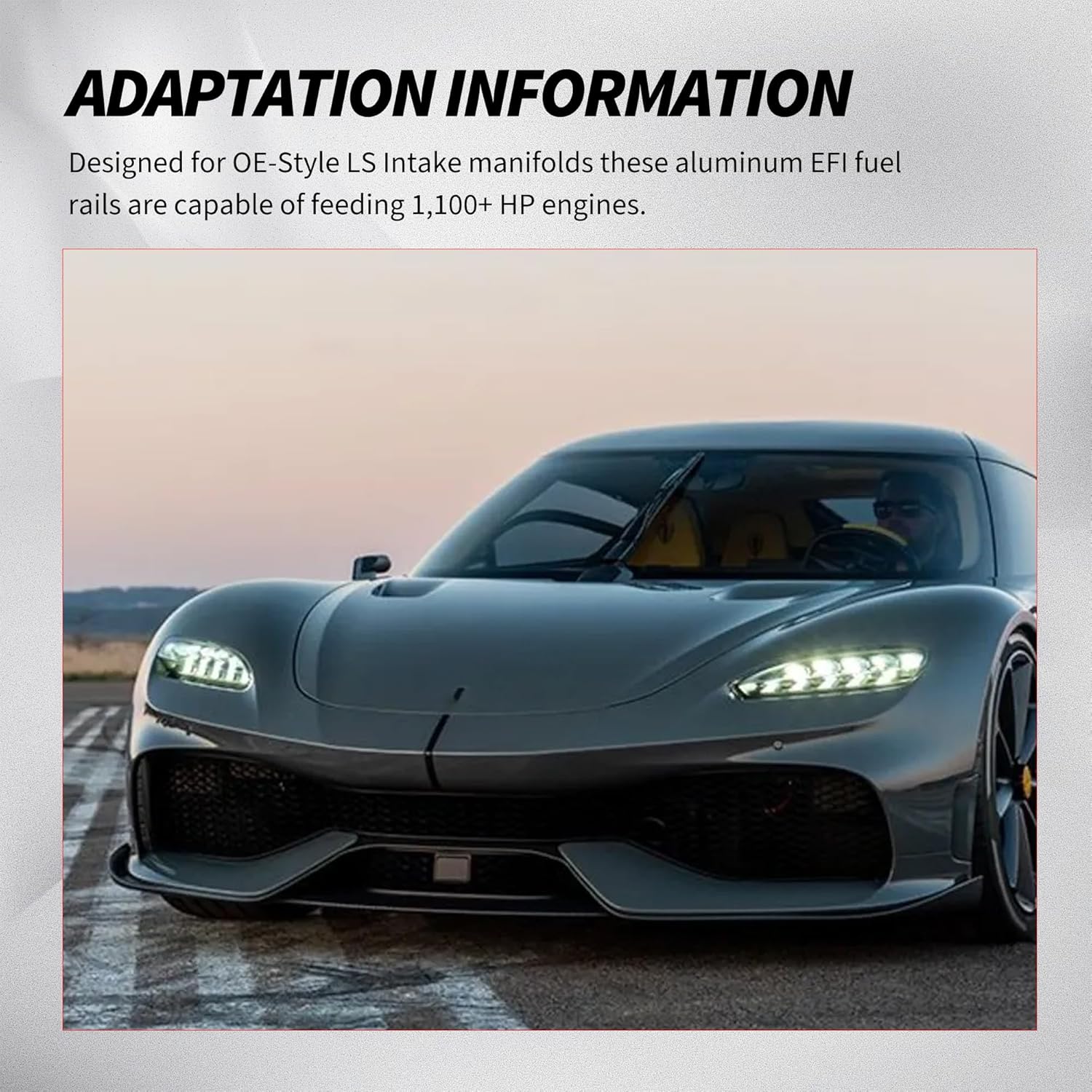 Billet Fuel Rail Kit For OE LS1 LS6 Stock Intake Manifold 6AN + Hardware