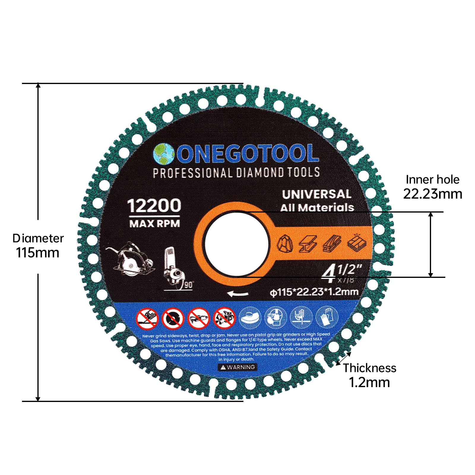 Indestructible Cutting Discs - Angle Grinder Blades -2
