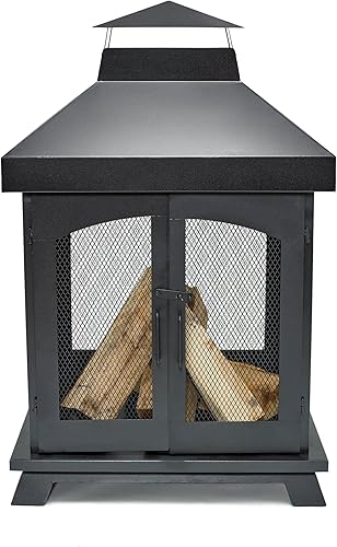 Miniatura 2 de Endless Summer Chimenea al aire libre de acero de leña de 45 "