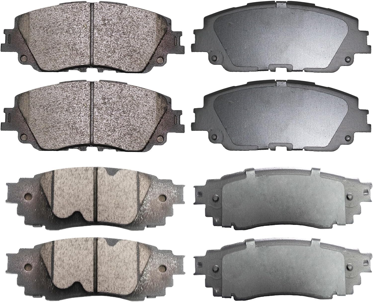 Amazon.com: LODGE 8pcs Ceramic Brake Pads Set Front & Rear Dis Brake ...