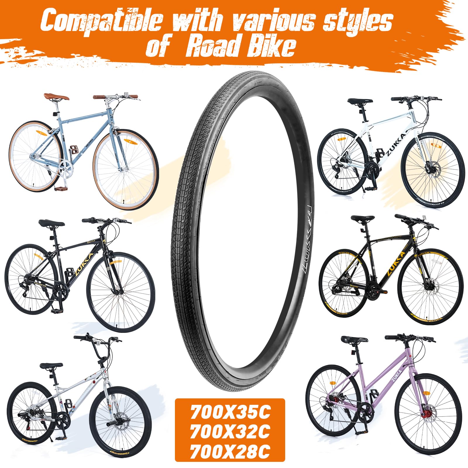 2 szt. opon rowerowych MEGHNA 700 x 28c/32c/35C – wysokiej jakości opony miejskie, wyścigowe i grawitacyjne – 28-622,32-622,35-622, płaszcze idealne do rowerów 700C