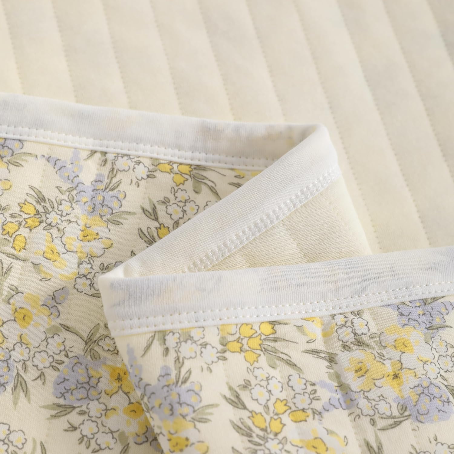 NTBAY Jersey Cotton Quilted Toddler Blanket, Breathable and Warm for Boys and Girls Baby Blanket, 30x40 Inches, Purple Floral - Image 7